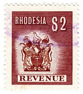(I.B) Rhodesia Revenue: Duty Stamp $2 (1970)