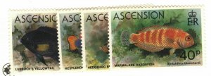 Ascension Island #262-5 MNH Fish issue