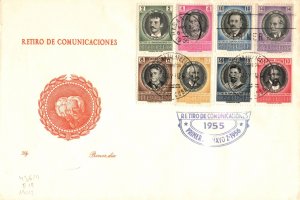 Cuba 1956 Retirement Fund for Postal Employees Airmail & Express First Day Cover