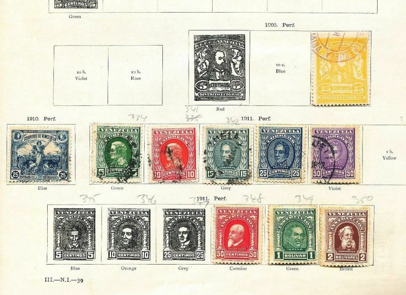 VENEZUELA 1880s/1930s M&U On Ideal Pages(60+Items)BT352