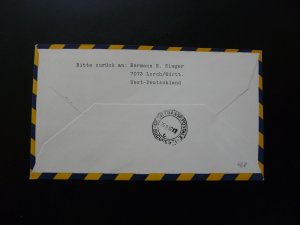 first flight cover Munchen Bucharest Lufthansa 1967