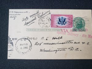 UX27. Jefferson, 1 cent, US Postal Cards.  Cancelled.VF cond.