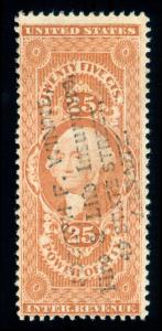 MOMEN: US STAMPS #R48c REVENUE PRINTED CANCEL VF