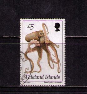 FALKLAND ISLAND Sc# 609 USED FVF Octopus