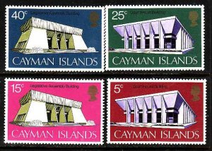 Cayman Is.-Sc#300-3- id9-unused NH set-Government Buildings-1972-