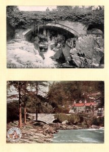 GB Wales LNWR RAILWAY OFFICIAL Cards{2} Bettws-y-Coed Pont-y-Pair ZP101