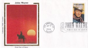 2004, Honoring John Wayne, Colorano Silk, FDC (E11774)