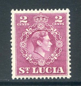 St Lucia 2c Magenta SG147a Mounted Mint