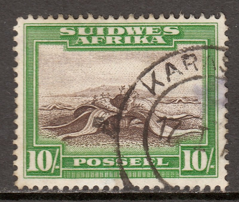 South West Africa - Scott #119b - Used - Thin center right - SCV $7.00