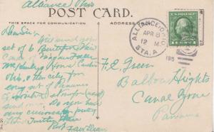 United States Ohio Alliance Sta. A 1915 numeral duplex  DPO  1c Washington Fr...