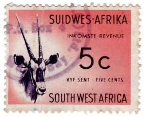 (I.B) South-West Africa Revenue : Duty Stamp 5c