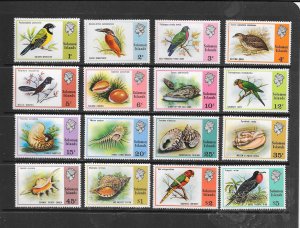 FISH - SOLOMON ISLANDS #316-31 BIRDS & MARINE LIFE MNH