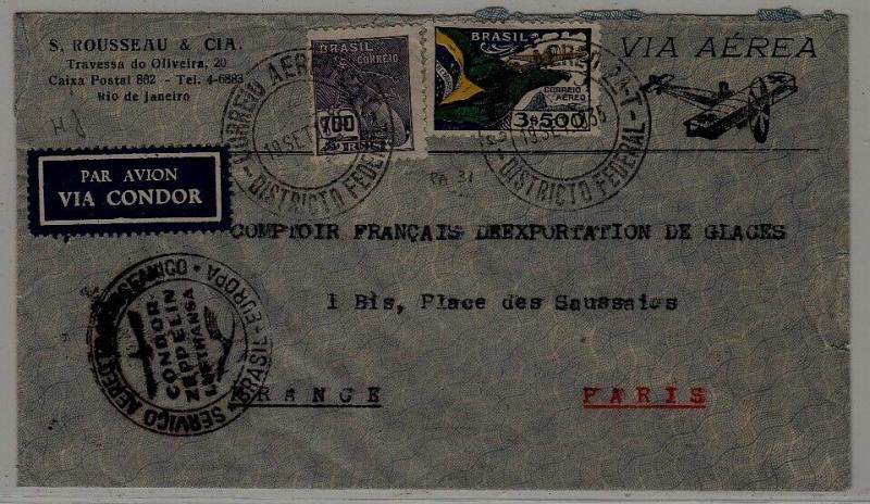 Brazil/France Zeppelin cover 19.9.35