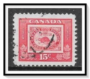 Canada #314 Threepenny Beaver Used