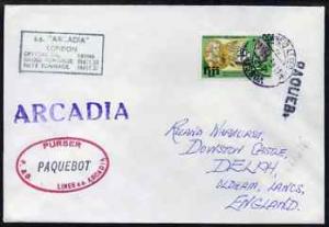 Fiji used in Lisbon (Portugal) 1969 Paquebot cover to Eng...