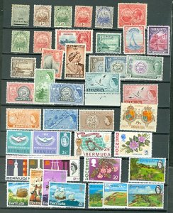 BERMUDA LOT of 43 incl. 5 SETS..MOSTLY MINT(SOME MNH)..$110.00