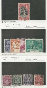 St. Lucia, Postage Stamp, #97a, 131-134, 152-156 Used, 1936-51, JFZ