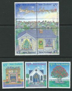 NEW ZEALAND SG1700/6 1992 CHRISTMAS MNH