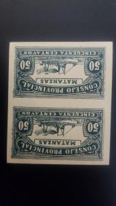 O) 1938 CUBA -CARIBBEAN, SPANISH ANTILLES -IMPERFORATE REVENUE -CONSEJO PROVINCI