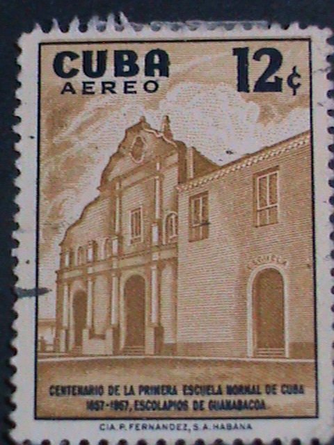 ​CUBA-LARGE PICTORIAL FAMOUS BUILDING OF CUBA USED VERY OLD STAMP-VERY FINE