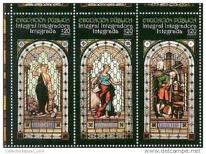 2016 MNH URUGUAY WINDOWS STAINED GLASS astronomy chemistry Health nude breast