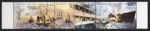 Thematic stamps JAMAICA 2003 MARITIME HISTORY 1033/5 STRIP mint