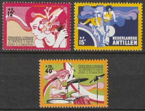 Netherlands Antilles 1974 Sc B128-30 set MNH