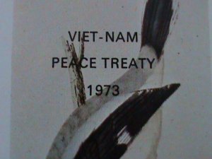 ​NAGALAND-1973-LOVELY BEAUTIFUL BIRD-VIETNAM PEACE TREATY-IMPERF S/S-MNH VF