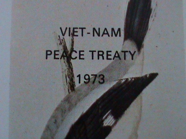​NAGALAND-1973-LOVELY BEAUTIFUL BIRD-VIETNAM PEACE TREATY-IMPERF S/S-MNH VF