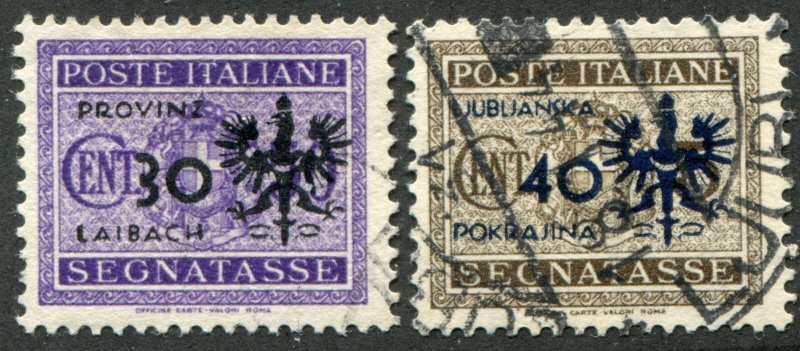 Laibach Porto Stamps Mi.# 5 & 6  used