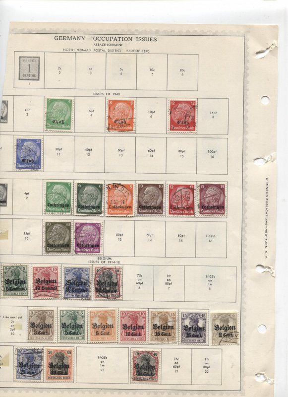 STAMP STATION PERTH -Occupation Issues # 40 Mint/Used Stamps - Unchecked