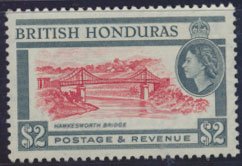 British Honduras SG 189 SC # 154 MVLH  perf 13½ Hawkesworth Bridge see scan