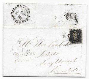 GB 1 1840 on cover w/ mar 2 1841 cancel