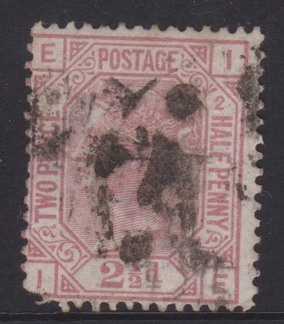 Great Britain 1875 QV 2 1/2d Claret Sc#66 U