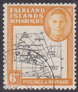 Falkland Islands Dependencies Sc #1L6 Used; Mi #7