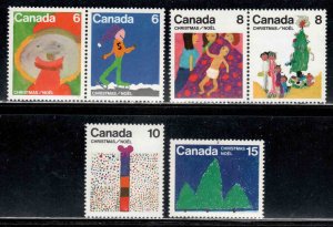 Canada #447, 640, 899, 1226, 1288 ~ 5 Different Stamps ~ Mint, NH (1966//90)