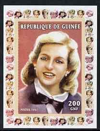 Guinea - Conakry 1997 Princess Diana 200f series #7 imper...