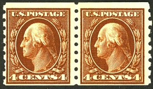 U.S. #395 MINT PAIR OG NH 