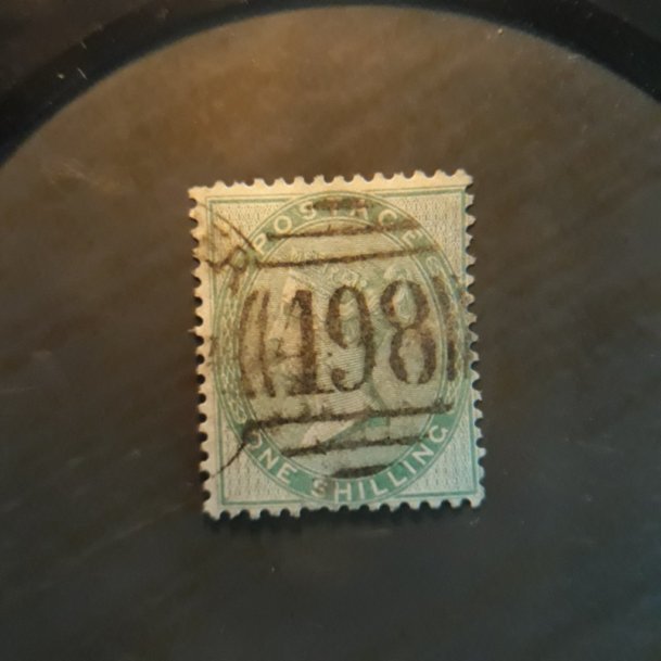 GB 28  1857  1 sh  used  fine