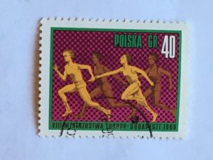 Poland–1966–Single “Sports” stamp–SC# 1415 - CTO