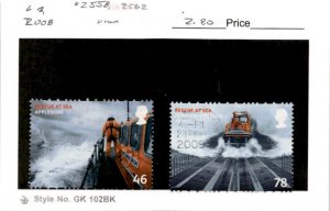 Great Britain, Postage Stamp, #2558, 2562 Used, 2008 Rescue At Sea (AB)