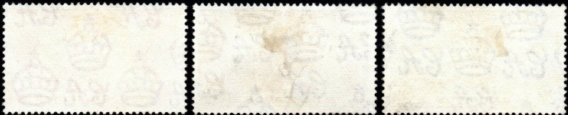 1937 Barbados Sg 245/247 KGVI Coronation Issue Fine Used