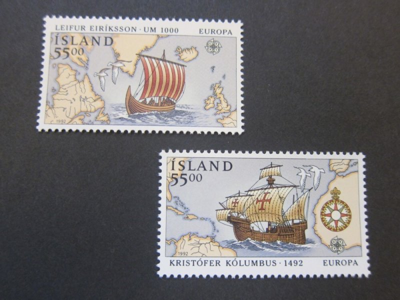 Iceland 1992 Sc 749-50 set MNH