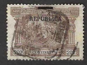 Portugal SC#196 Used repaired corner F-VF SCV$67.50...A Wonderful Country!