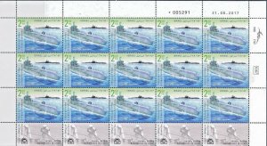 ISRAEL 2017 SUBMARINES SET OF STAMPS 3 FULL 15 STAMP SHEETS MNH SEE 3 SCANS 