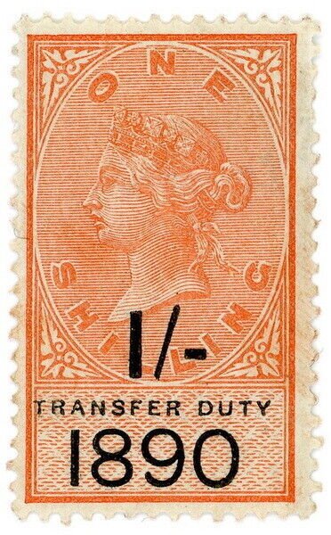 (I.B) QV Revenue : Transfer Duty 1/- (1890)