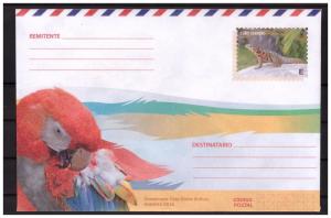 CUBA prestamped envelope 2018 Parrot