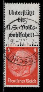 Germany Scott # 420, label A8.1, used, se-tenant, Mi# S131