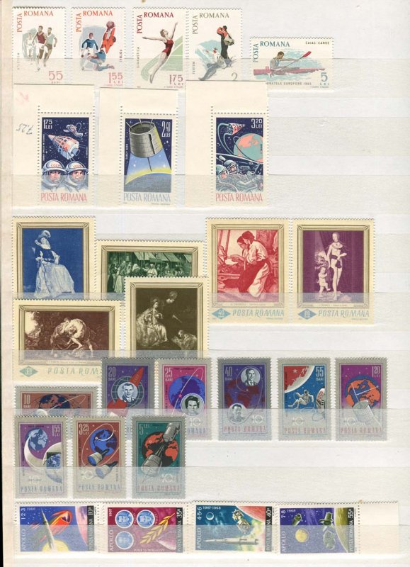 Romania Collection MNH CV$900.00 1930s-1980s on Stock Pages