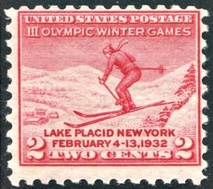 SC#716 2¢ Winter Olympics (1932) MNH